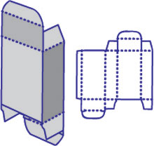reverse tuck end Box