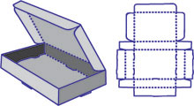 Rolled 3 sides tuck top tray